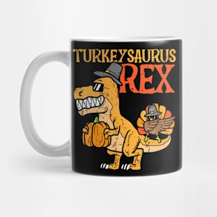 Turkeysaurus Rex Dab Turkey Dino Toddler  Thanksgiving Mug